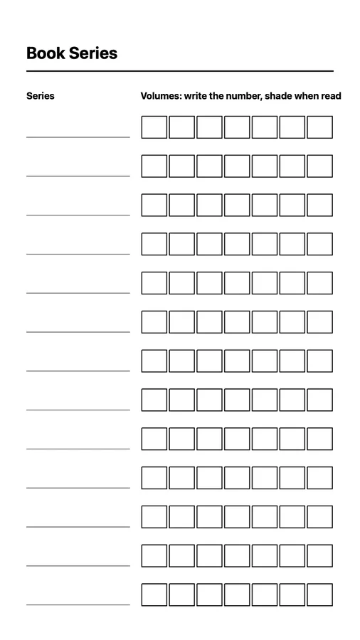 Book Series Tracker on Paper Pro Move