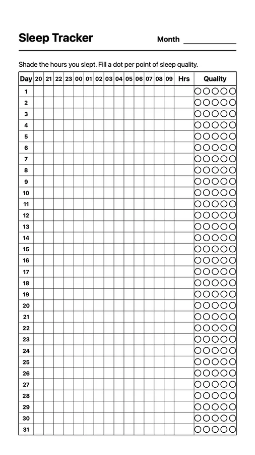 Sleep Tracker (24h) on Paper Pro Move
