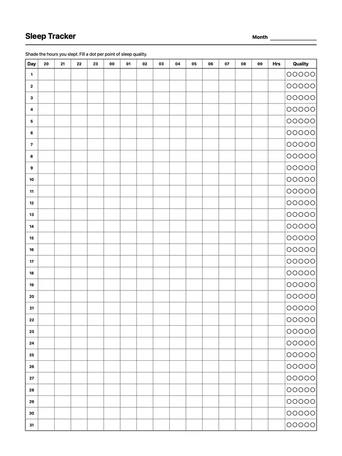 Sleep Tracker (24h) on Paper Pro
