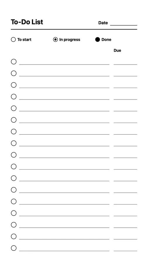Status To-Do on Paper Pro Move